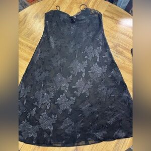 Black Floral Lace Slip Dress - Women Intimates & Sleepwear